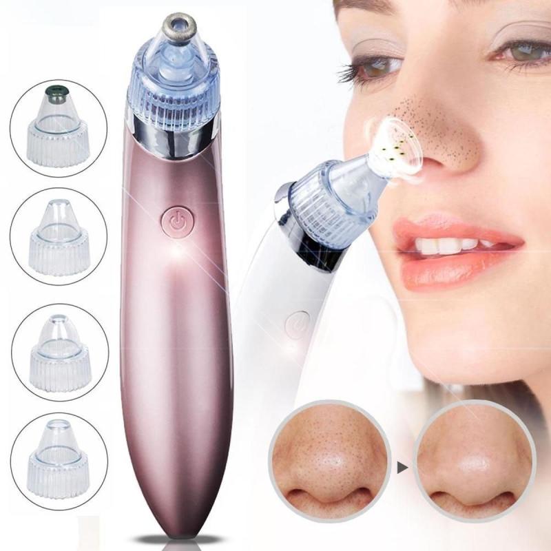 Chargeable Blackhead Removal Machine Black Head Remover Machine - Acne Pimple Pore Cleaner Vacuum Suction Tool Blackhead Removal On Nose Sucking Machine Blackheads Removal Device Derma Suction 
